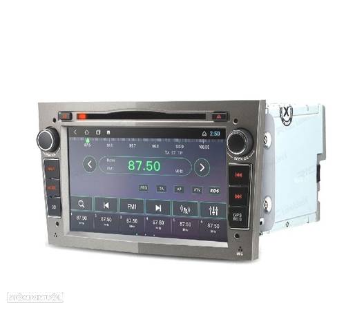 AUTO RADIO GPS ANDROID 10 CINZA PARA OPEL ASTRA H VIVARO ZAFIRA VECTRA CORSA D - 8