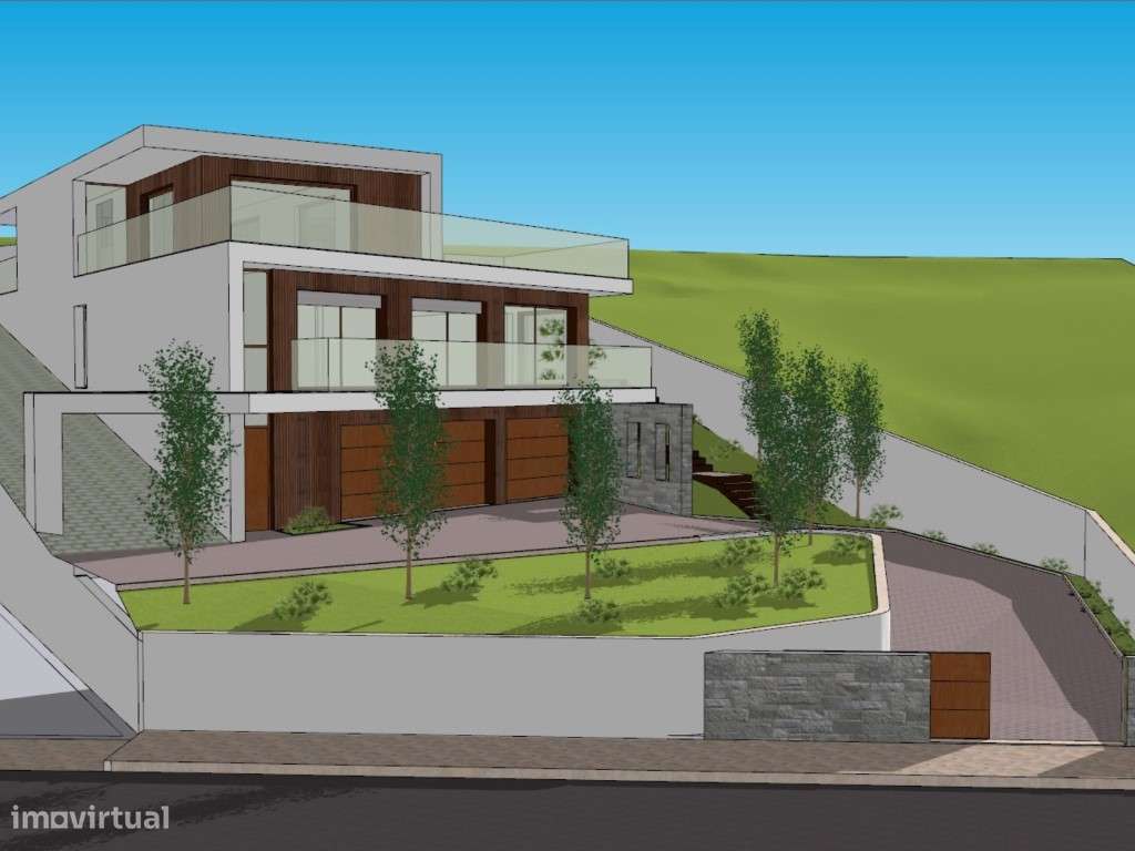 Terreno com Projeto Aprovado para Moradia V3 com Piscina na Serra d... - Grande imagem: 4/5