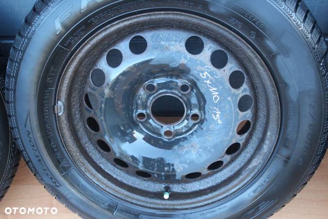 FELGI STALOWE OPONY ZIMOWE DĘBICA 195/65 R15 OPEL 5x110 ET35 - 5