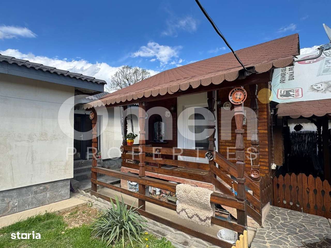 Casă nouă pe un nivel + teren 1450 mp | foișor rustic | Satu Nou de Su-7