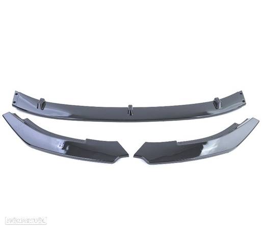 SPOILER LIP FRONTAL PARA VOLKSWAGEN VW GOLF 6 GTI 09-13 PRETO BRILHANTE - 2