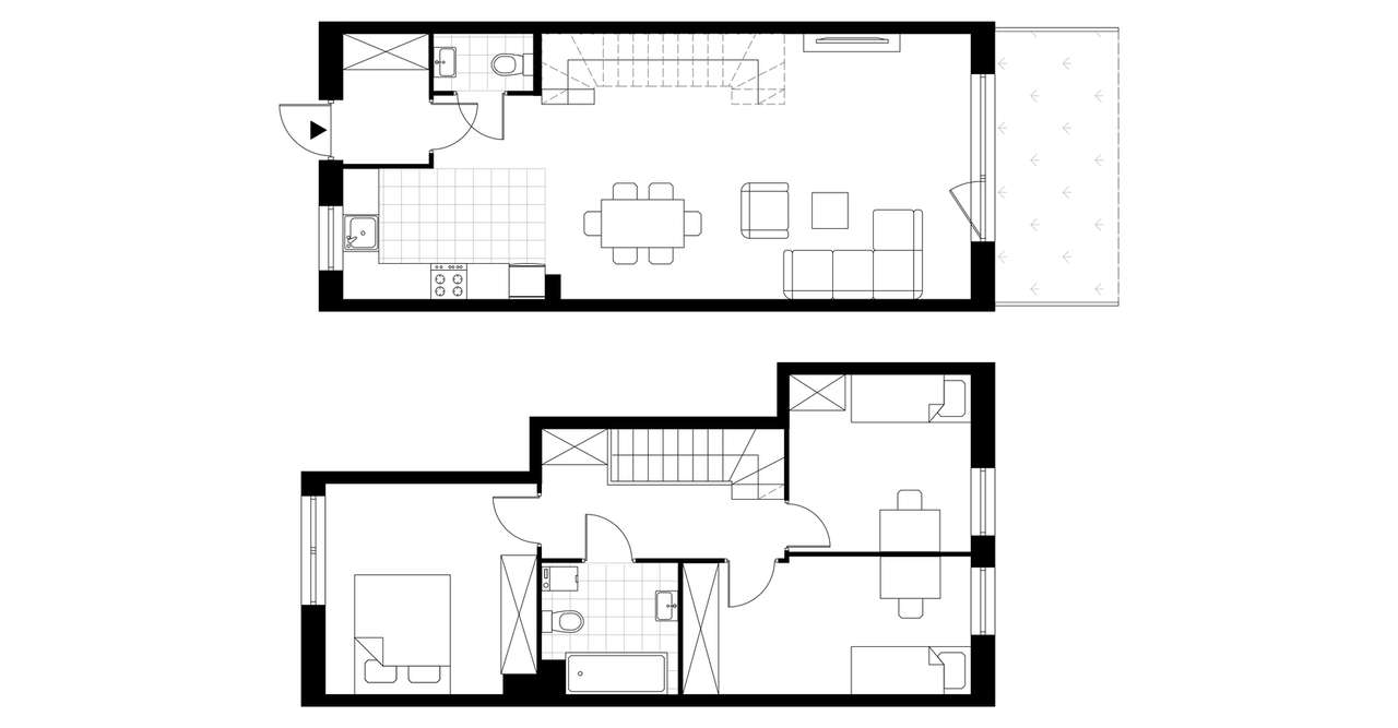 4-pokojowe mieszkanie 85m2 + ogródek - Pełny obrazek: 3/7