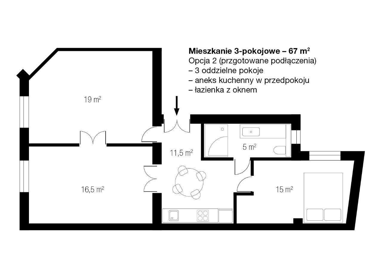 Atrakcyjne mieszkanie 2-pokojowe na Kazimierzu-10