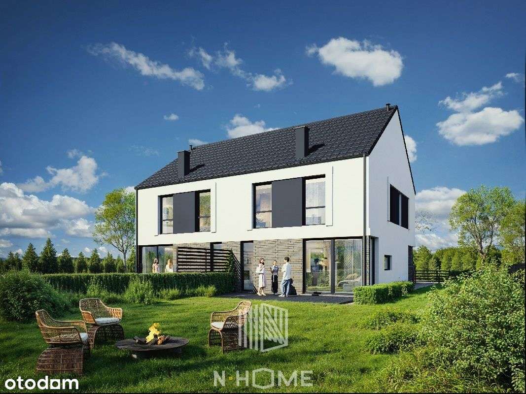 Nowoczesny dom na Mrozowskiej – przestrzeń, taras - Pełny obrazek: 4/9