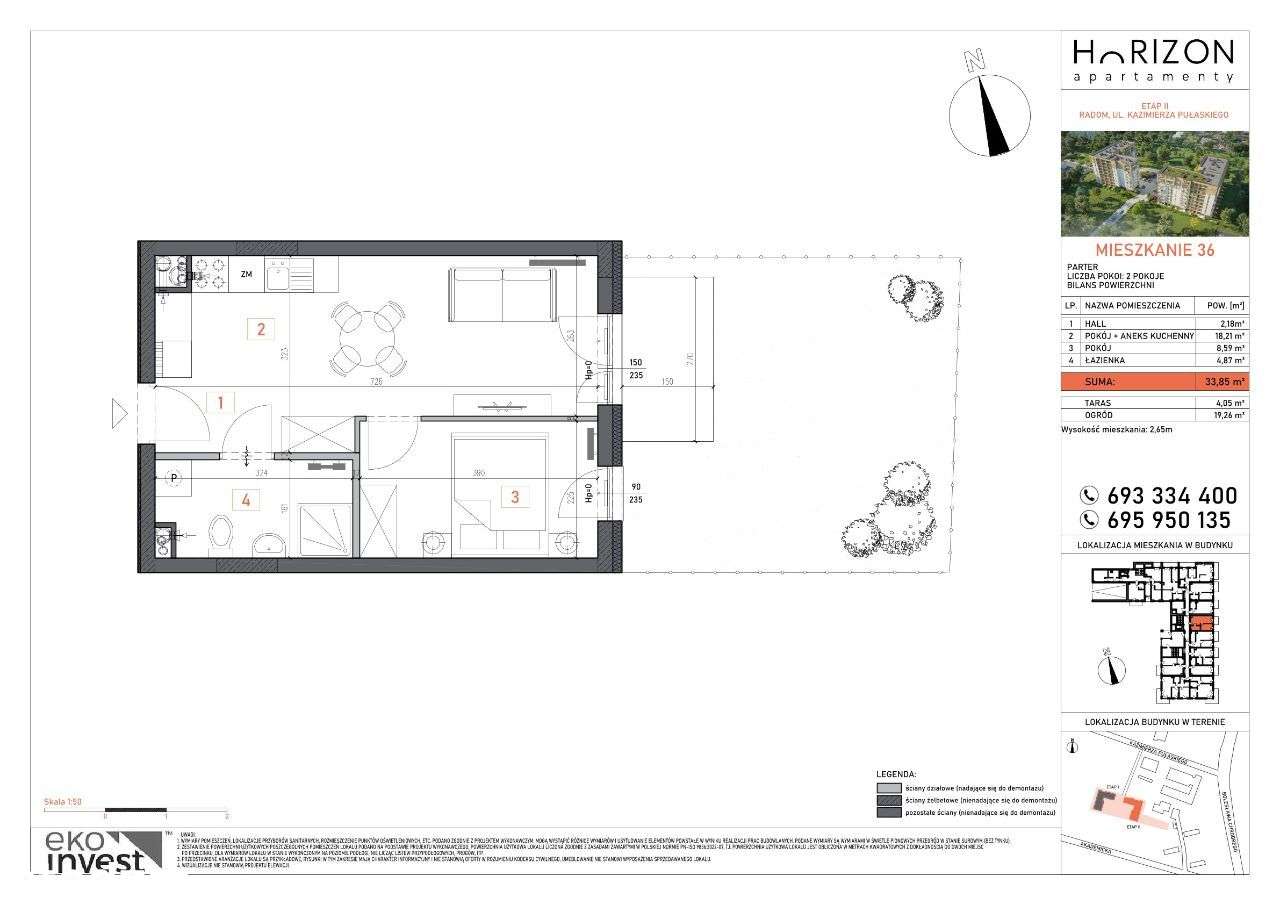 Horizon II etap M36 - 2 pokoje + ogródek - Pełny obrazek: 5/10