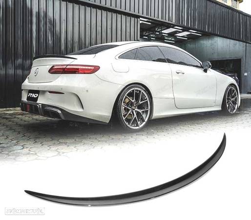 AILERON SPOILER PARA MERCEDES C238 17- LOOK AMG PRETO BRILHANTE - 4