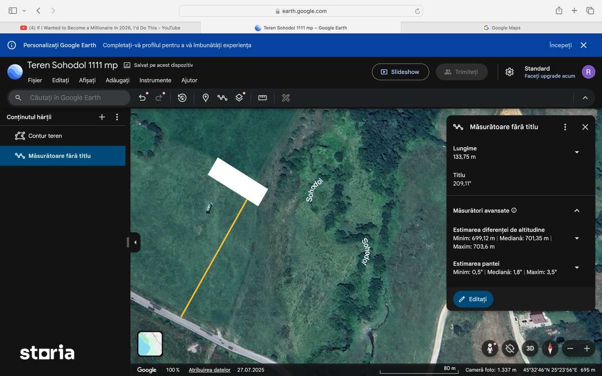 Teren Bran Sohodol 1111 mp vedere spectaculara spre munți - Imagine principală: 4/19
