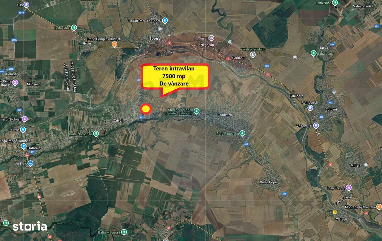 Teren 7500 mp de vanzare Crivat, str. Dulciata Ion, jud. Calarasi-1