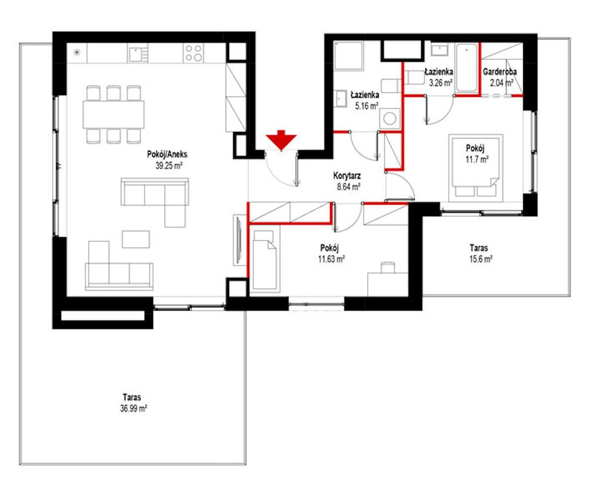 Penthouse – stan deweloperski, prestiżowa lokalizacja! OKAM-8