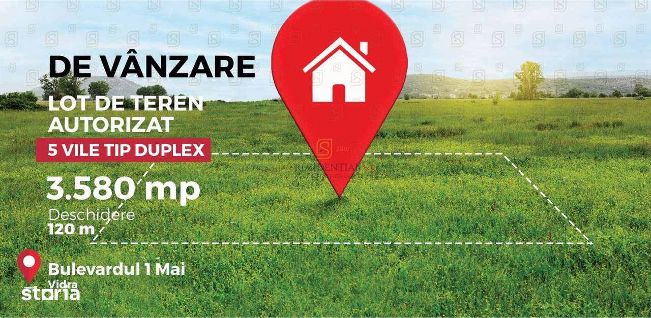 Teren 3580 mp, autorizatie 10 vile P+1 Etaj, Berceni, Mamina - Imagine principală: 1/20