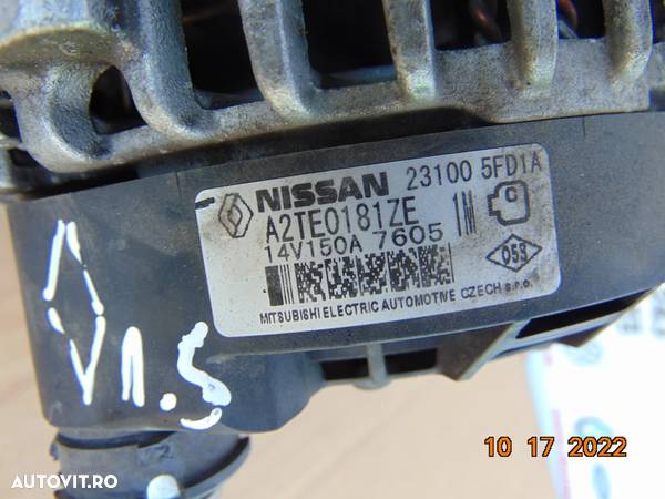 Alternator Nissan Micra 1.5 euro 6 nv200 datsun renault 1.5 clio 4 kangoo captur kadjar - 2