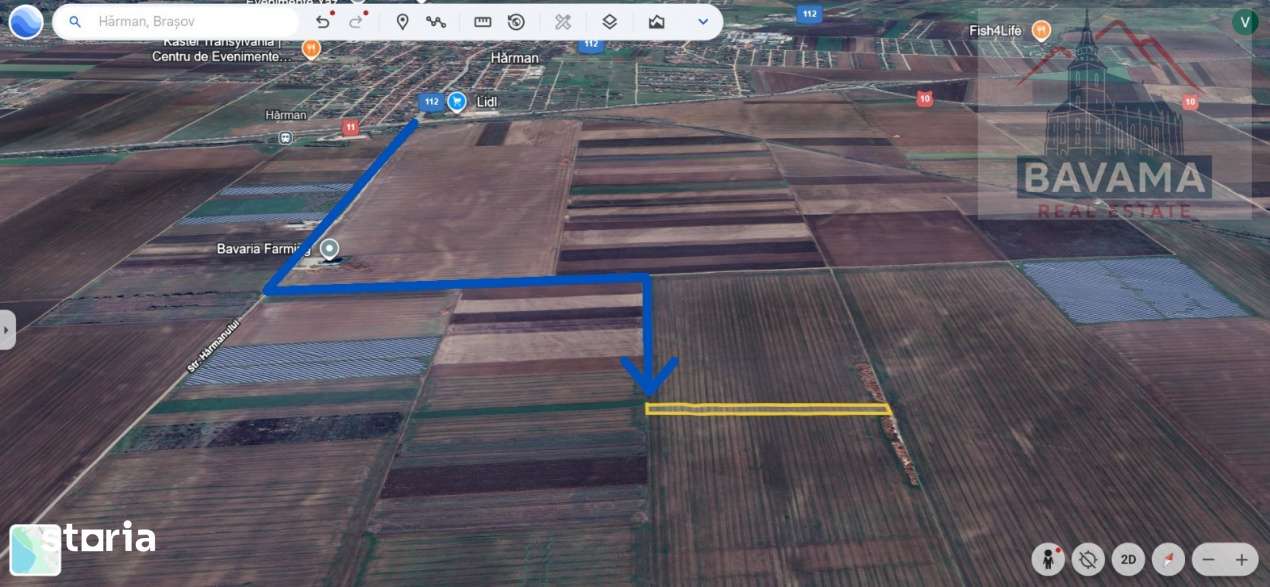 Teren extravilan de vanzare - 10 000 mp -Sud Harman - Imagine principală: 4/7