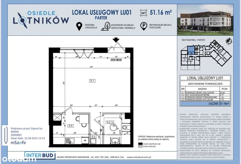 Lokal | Parter z witryną | Nowe |+komórka 13.68 m2 - Pełny obrazek: 3/12