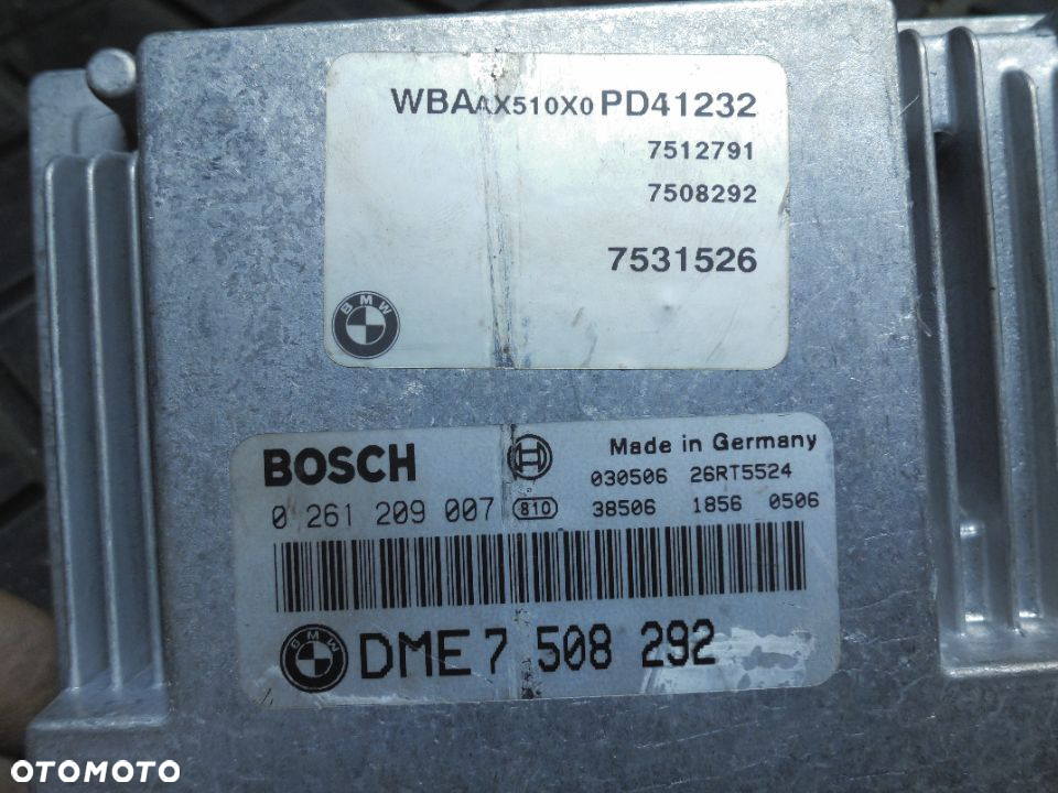 Komputer sterownik silnika BMW E46 7508292 BENZYNA - 2