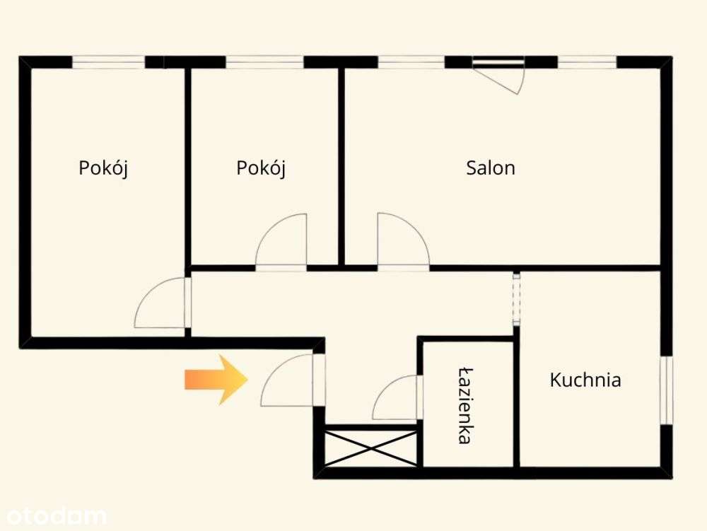 3-pokojowe, świetna cena 4.9 tys. /m2, wydanie od ręki. ul. Moniuszki. - Pełny obrazek: 4/12