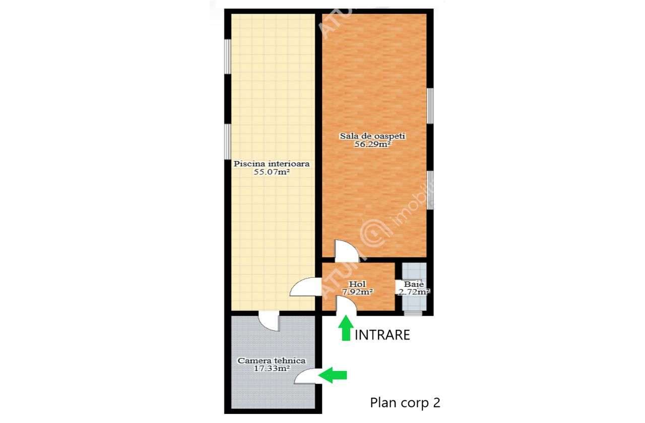 Casa individuala 5 camere piscina interioara teren 500 mp Turnisor-10