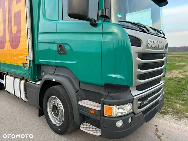 Scania R450 bez EGR TOPLINE ZESTAW JUMBO / RETARDER / z Niemiec / 2015 / ORYGINALNY PRZEBIEG / PODNOSZONA OŚ SAF / KOTSCHENREUTHER / - 9