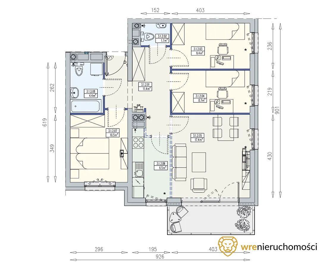 Nowe | 4 pokoje | balkon | 1 piętro | bez prowizji