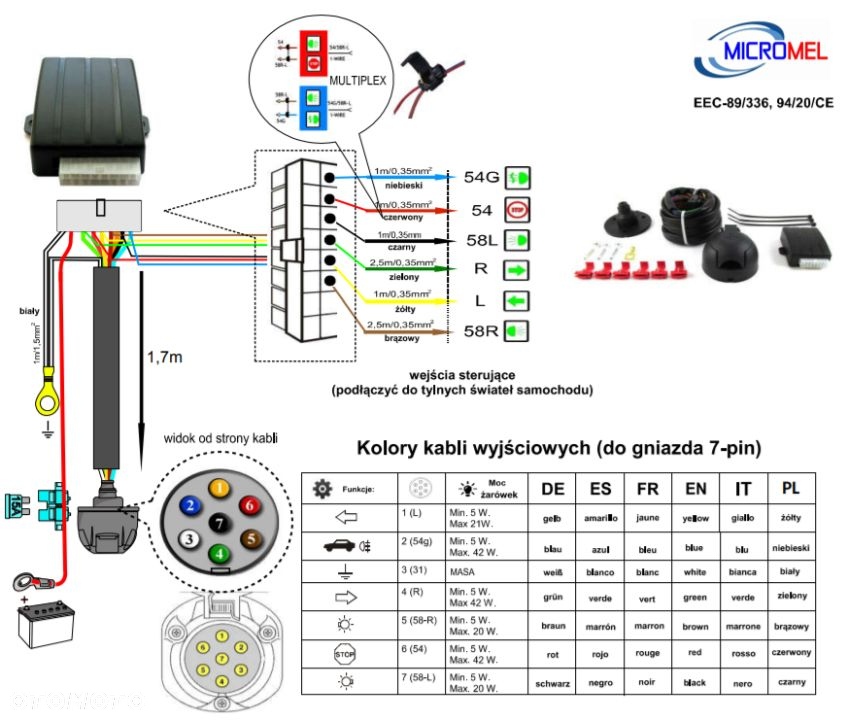 Hak Holowniczy + WIĄZKA 7 PIN + MODUŁ do Skoda Octavia II Hatchbak od 2005 do 2013 - 5