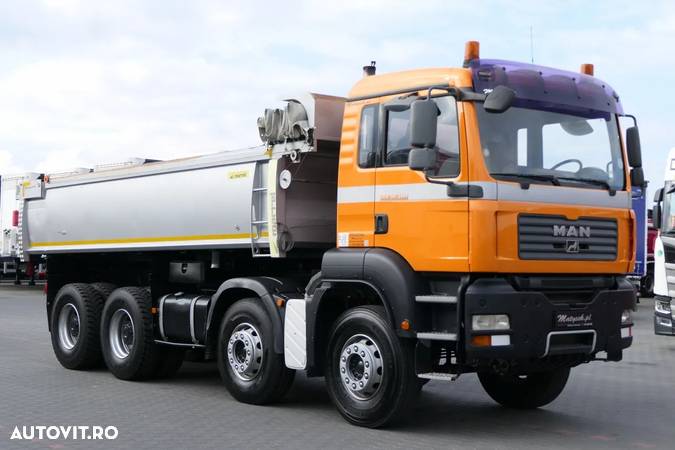 MAN TGA 35.400 / 8x4 / 2 STR. BASCULANTE / BORDMATIC / HYDROCLAP / AUTOMAT - 9