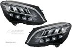 Faruri Full LED compatibil cu Mercedes C-Class W205 S205 (2019-up) - 1