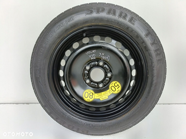 Volvo S40 II V50 C30 KOŁO DOJAZDOWE dojazdówka 125/85 R16 30683913 2160823 - 1