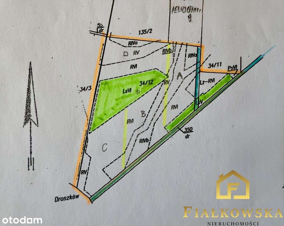 Działka rolna z istniejącą winnicą - Łaz-6