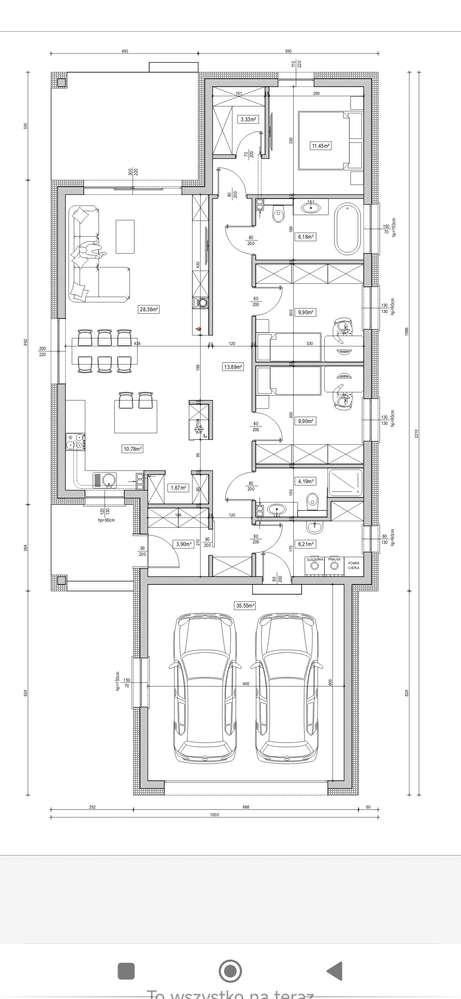 Wolnostojący, parterowy dom  144 m2. z garaż x 2, Wilkowice k. Leszna - Pełny obrazek: 5/6
