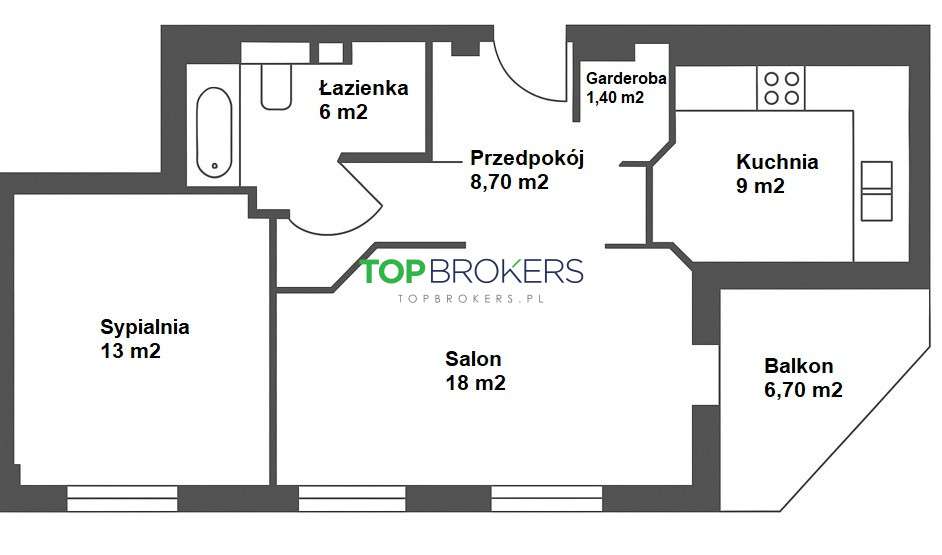 Dwa pokoje z odrębną kuchnią blisko parku-17