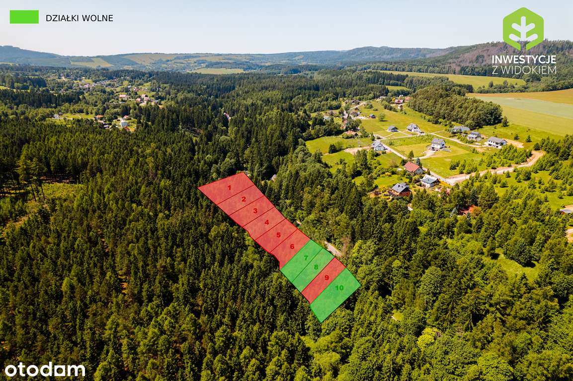 Działka budowlana z linią brzegową górskiego potoku-1