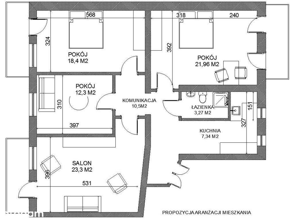 Mieszkanie 4-pokojowe - idealna inwestycja-17