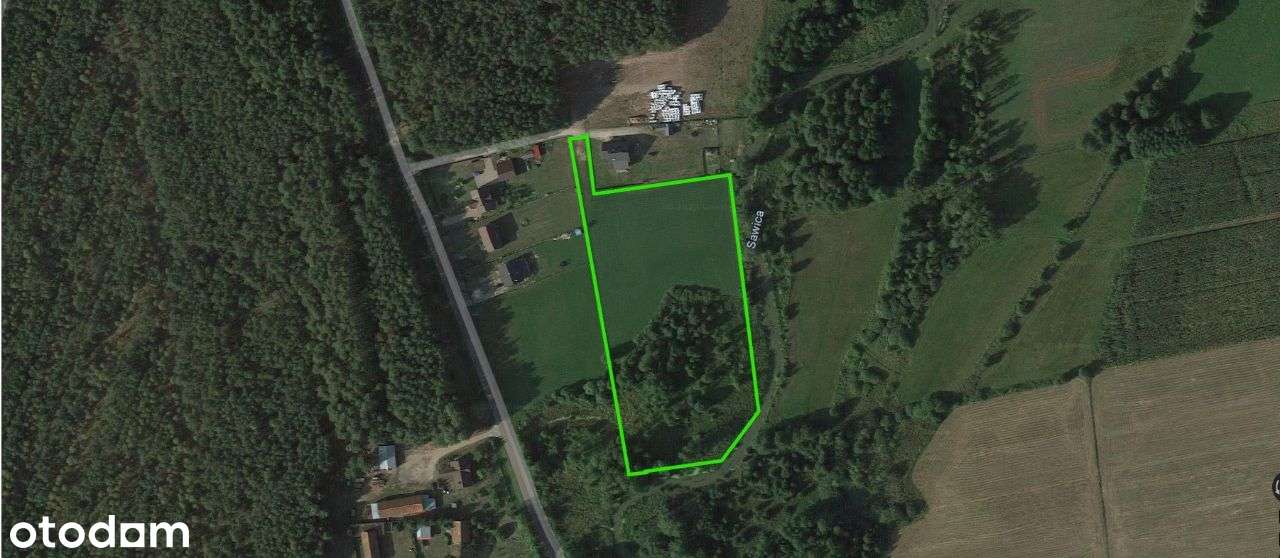 Piękna działka nad rzeką Sawica - Pełny obrazek: 1/4