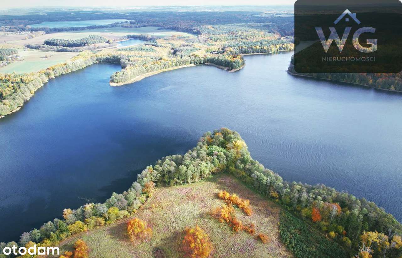 Wyjątkowa działka nad jeziorem – zjawiskowy widok, cisza i las!-2