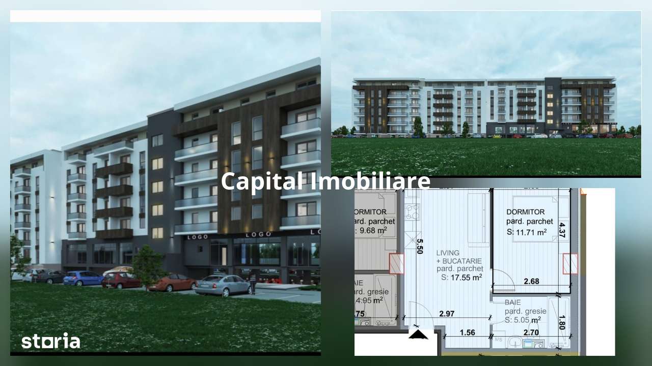 Apartament 2 camere de vanzare in bloc nou cu lift Comision 0 - Imagine principală: 1/5