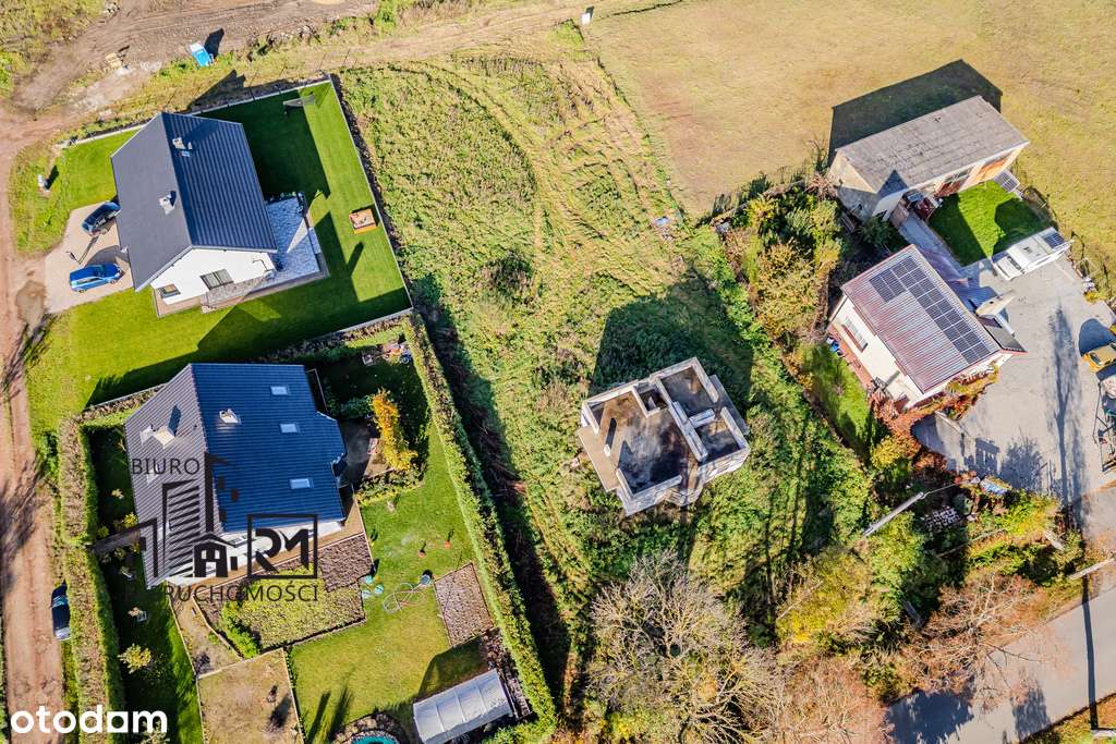 Dwie działki z rozpoczętą budową domu – Markusy-10