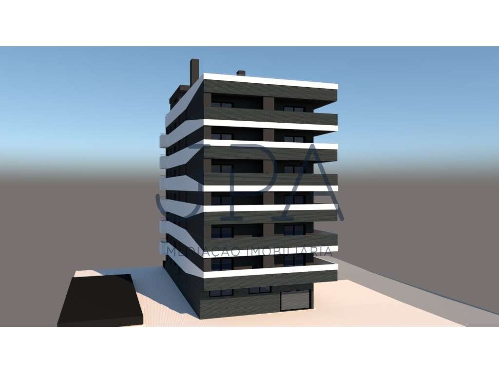Apartamento T2 Em Construcao Com Piscina Na 2 Linha Da Praia Em