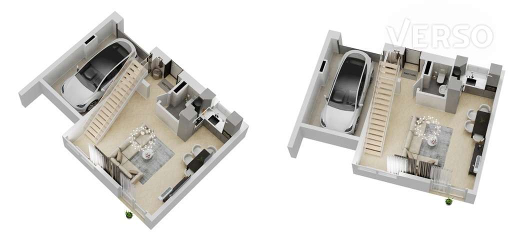 Domaszczyn, bliźniaki z garażem przy Lesie - Pełny obrazek: 5/11