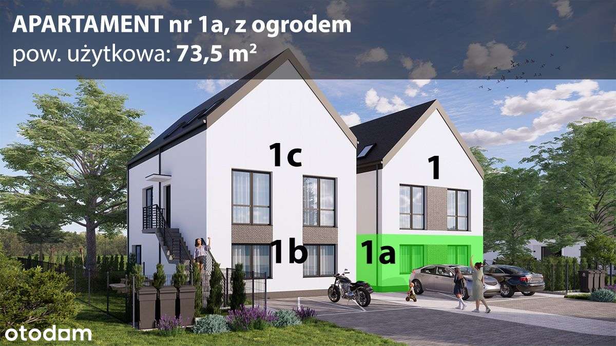 GOTOWE z ogrodem, 3/4 pokoje, PAWŁOWICE-1
