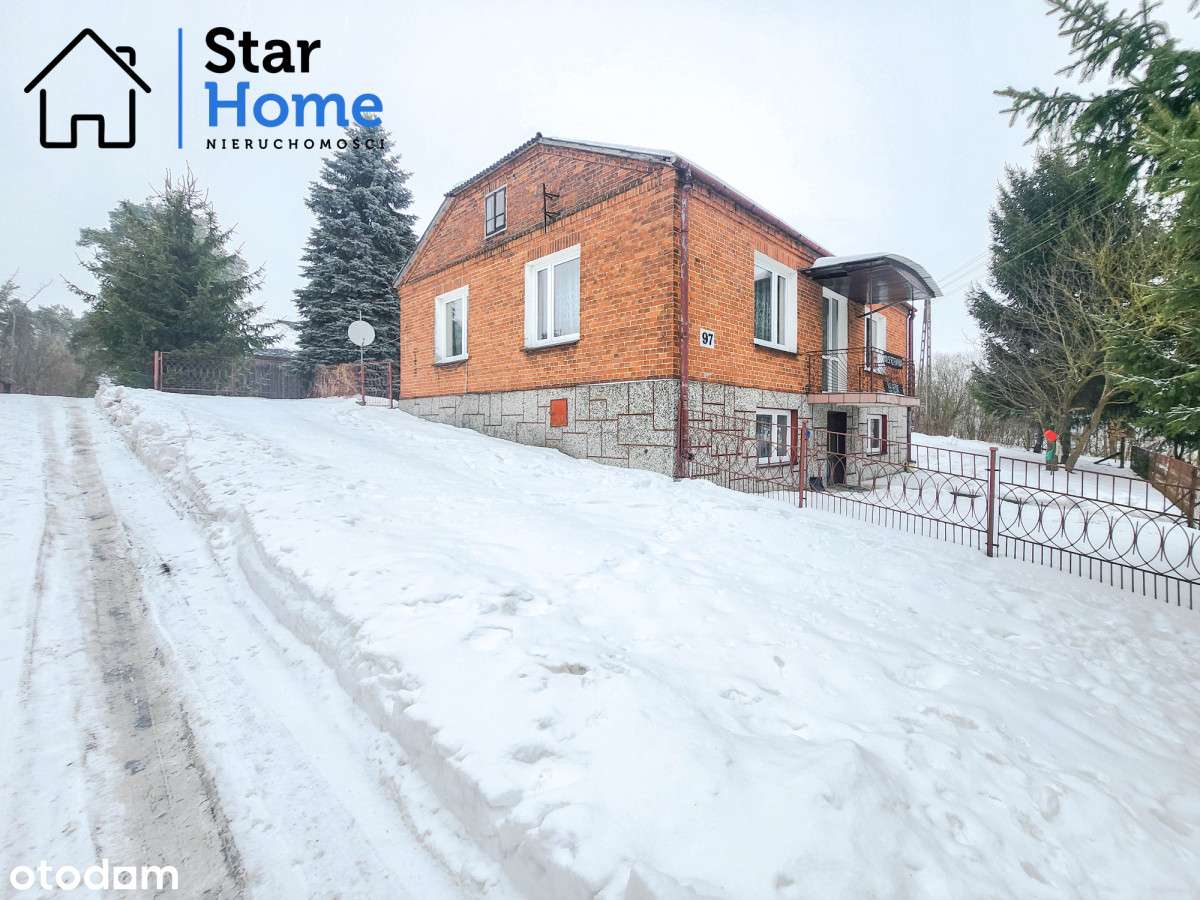 Dom z budynkami + 1,5 ha ziemi |Borów, gm. Gorzków-1