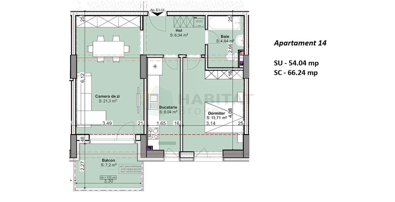 Apartament 2 camere  - Direct Dezvoltator-1