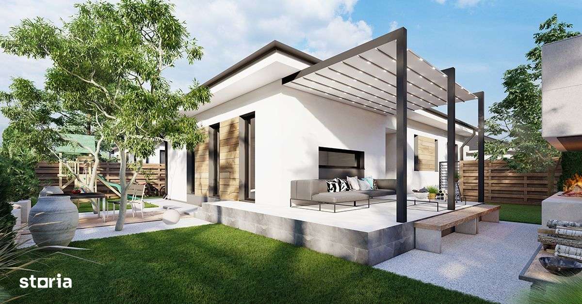 Casa parter cu ventilatie | Pompa de caldura | Smart Home| Teren 470mp - Imagine principală: 5/17