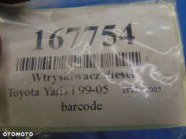 TOYOTA YARIS 1.4 WTRYSKIWACZ DIESEL 0445110085 - 4