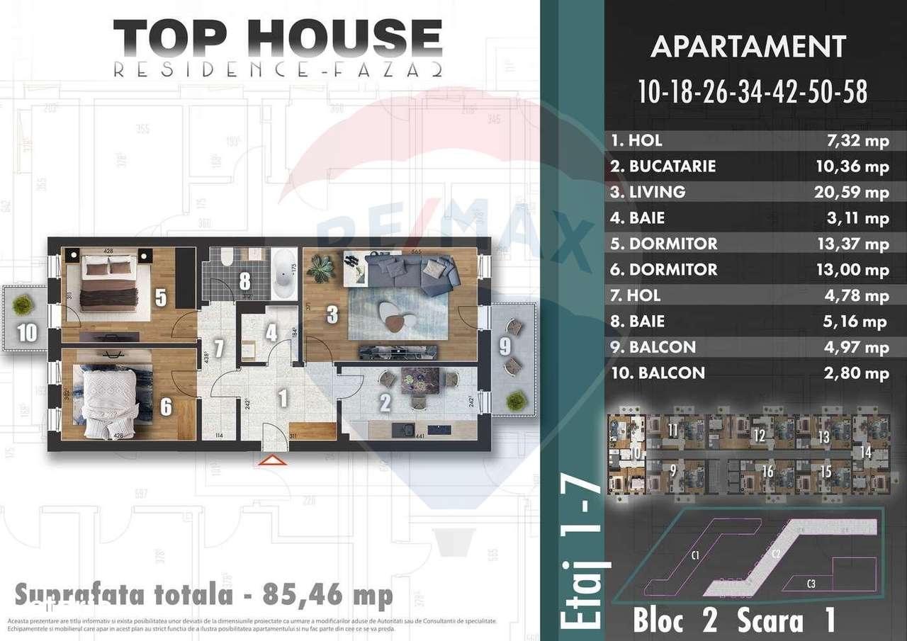 Apartament NOU cu 3 camere de vânzare / Berceni - Metalurgiei - Imagine principală: 4/5