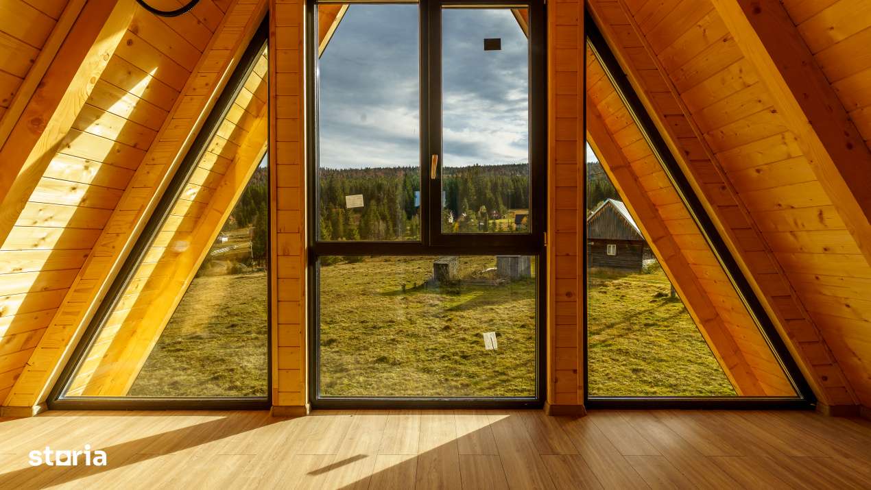 Cabana A-Frame, finisata, Smida-12