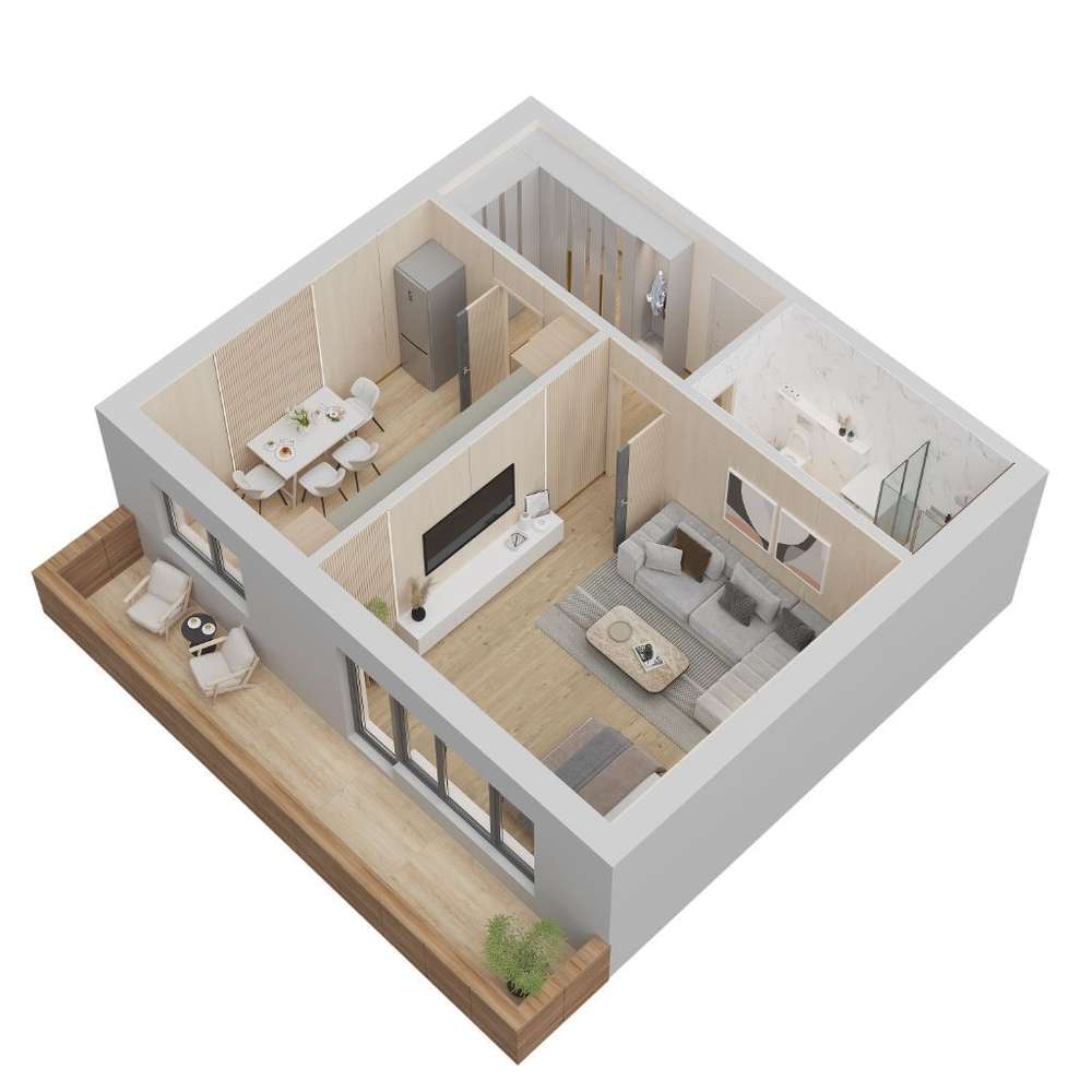 Randament excelent la Garsoniera 50.97 mp locatie Premium zona Coresi - Imagine principală: 3/19