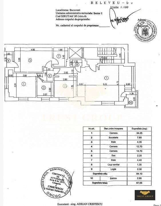 Apartament 3 camere - Primaverii-15