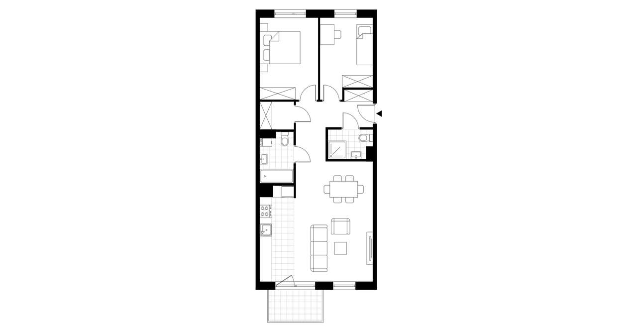 3-pokojowe mieszkanie 70m2 + balkon Bez Prowizji - Pełny obrazek: 3/7
