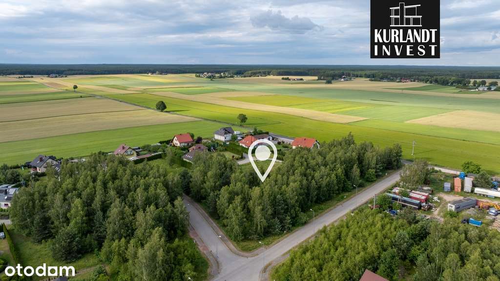 Działka usługowo - mieszkaniowa 1.284 m² Osie-3