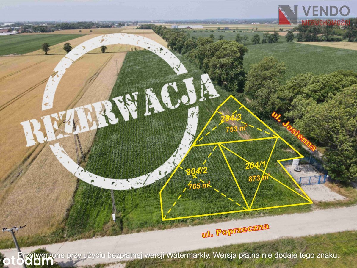 Trzy atrakcyjne działki 15 km od Poznania!