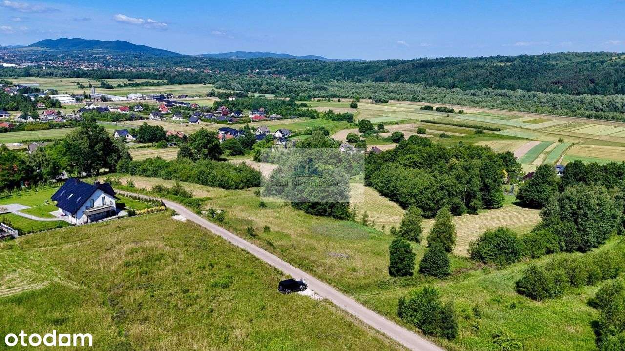 Widoki i spokój – działka budowlana blisko Zalewu Dobczyckiego - Pełny obrazek: 4/4